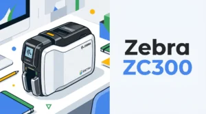 Impresora Zebra ZC300 Doble Cara en Oficina